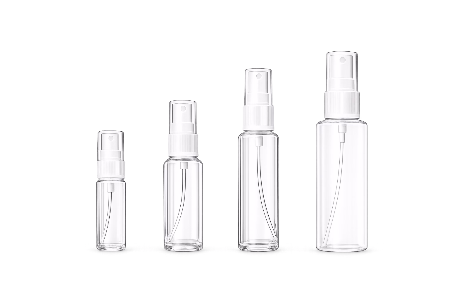 Flaconi PET da 10ml, 30ml e 50ml per profumi equivalenti Le Bolle